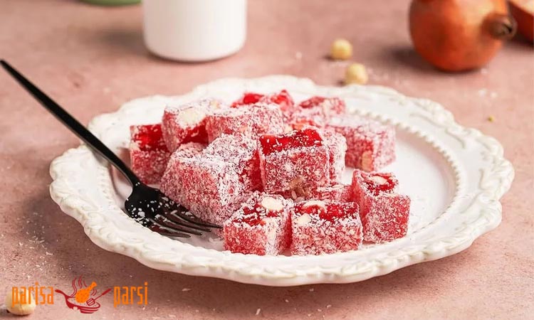 طرز تهیه باسلوق انار خانگی (دسر خوشمزه با طعم انار و بافت نرم) 1 دستور تهیه باسلوق انار خانگی