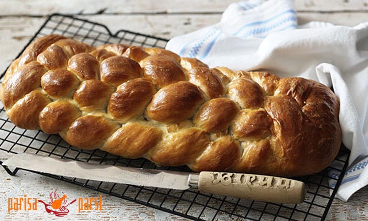 طرز تهیه نان گیسو خانگی 2 طرز تهیه نان گیسو خانگی