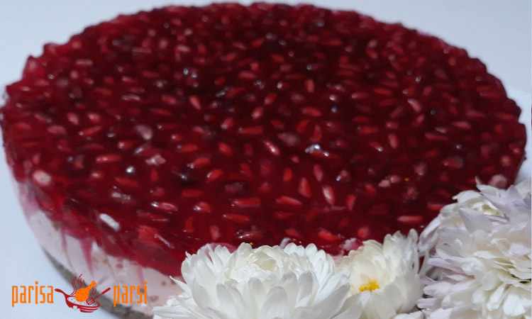 طرز تهیه چیز کیک انار خانگی (دسر خوشمزه و مجلسی با طعم انار) 2 نکات طرز تهیه چیز کیک انار