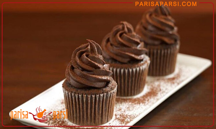 طرز تهیه کاپ کیک شکلاتی فوق مرطوب و خوش مزه 1 طرز تهیه کاپ کیک شکلاتی
