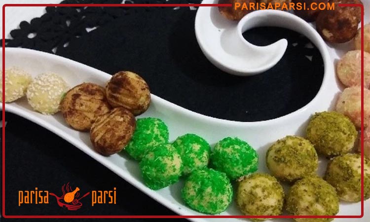 طرز تهیه شیرینی قیطونی ساده و خانگی 3 مراحل پخت شیرینی قیطونی