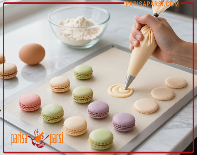 آموزش تخصصی پخت ماکارون فرانسوی