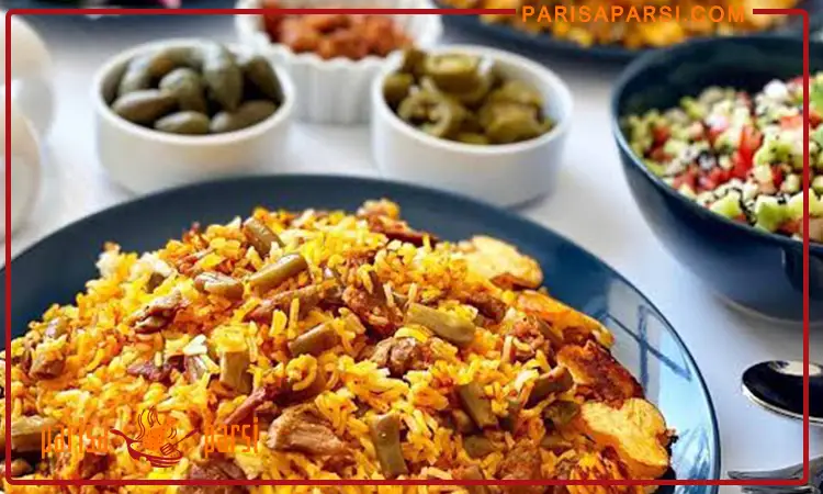 آموزش پخت لوبیا پلو شیرازی با ته دیگ حرفه ای 4 لوبیا پلو شیرازی بی نقص